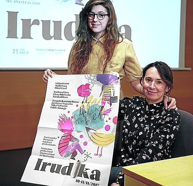 Elisabeth Pérez y Estibaliz Zearsolo, de Euskal Irudialeak. 