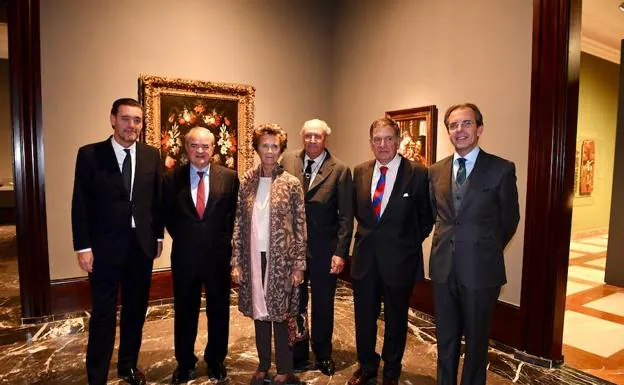 Miguel Zugaza, Jorge Bergareche, María Antonia Juan, Juan March, José María Gomecha y Jose Luis Acea.