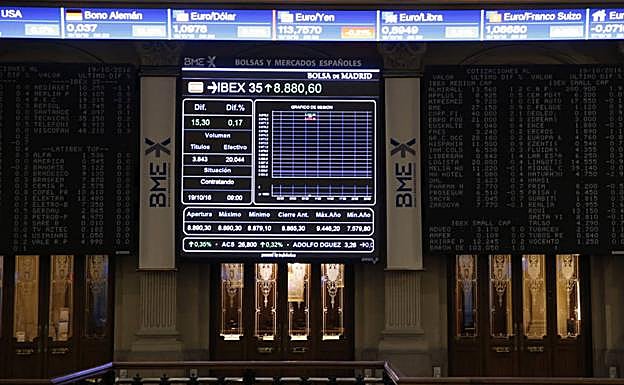 Sede de la Bolsa de Madrid.