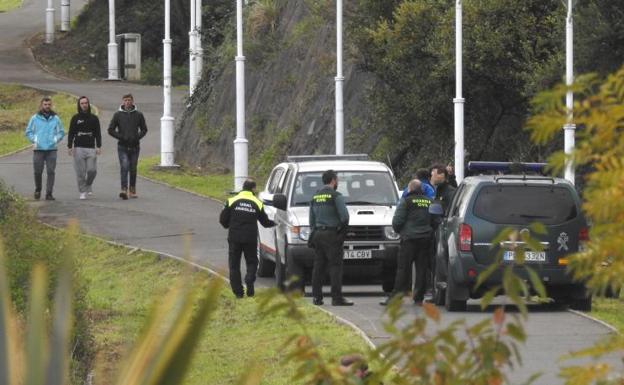 La Guardia Cicvil, en el lugar donde estaba el campamento.