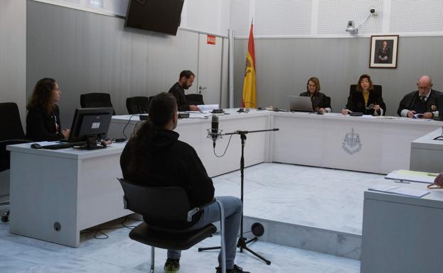 El acusado Josué Cabrera, en la Audiencia Nacional.