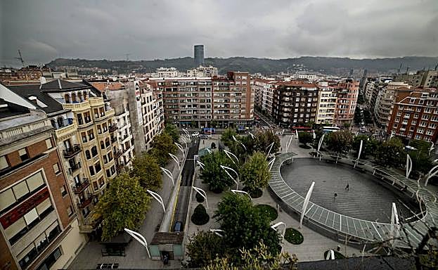 Vista de la Plaza de Indautxu