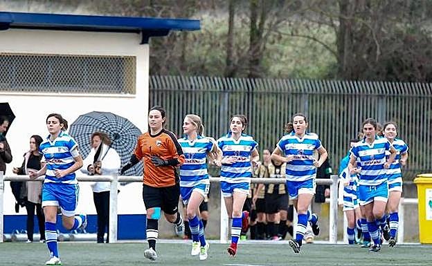 A las de Getxo les costó remontar en el marcador, pero finalmente vencieron. 