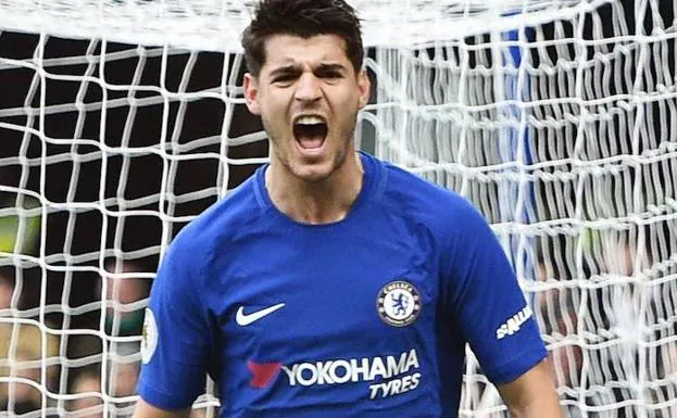 Morata, delantero del Chelsea. 