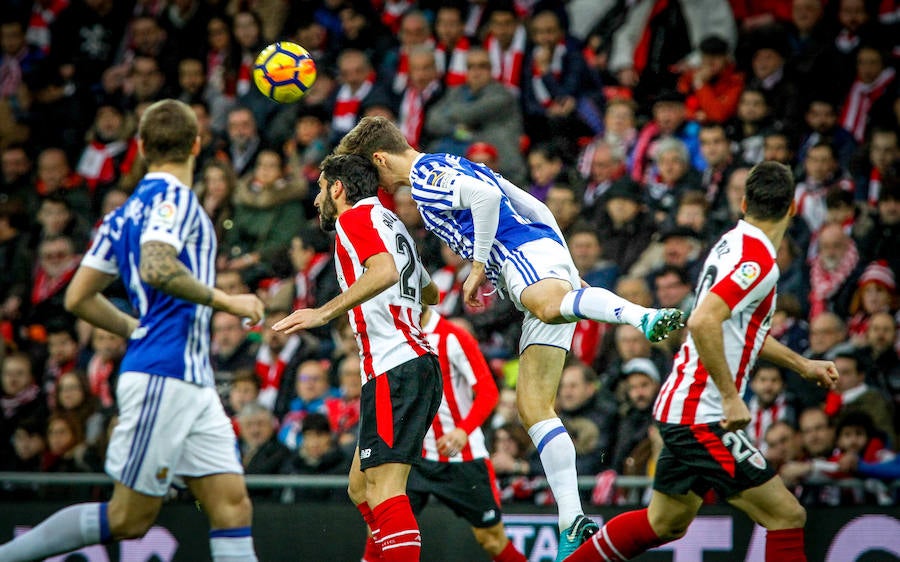 Las mejores imágenes del partido entre los dos equipos vascos.