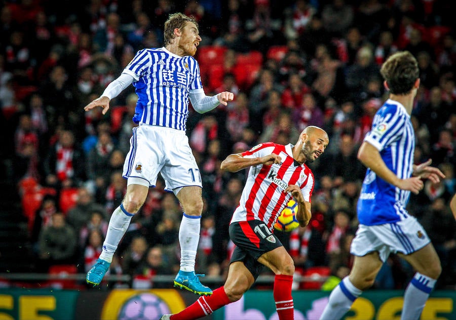 Las mejores imágenes del partido entre los dos equipos vascos.