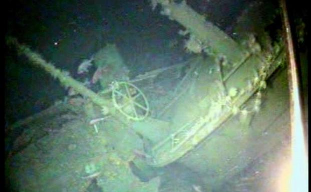 Restos del submarino desaparecdo hace un siglo.
