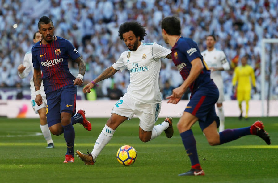 El conjunto azulgrana dejó prácticamente sentenciada la Liga en el Bernabéu tras su victoria por 0-3. 