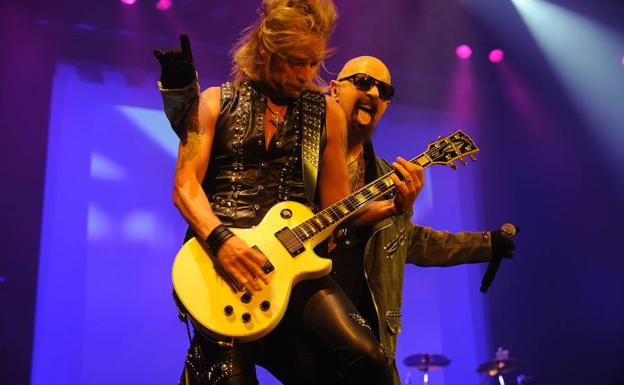 Los británicos Judas Priest, en el concierto en el BEC de 2011. 