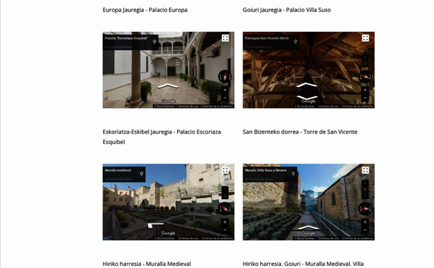 El programa digital permitirá ver el interior de distintos emblemas turísticos de Vitoria.