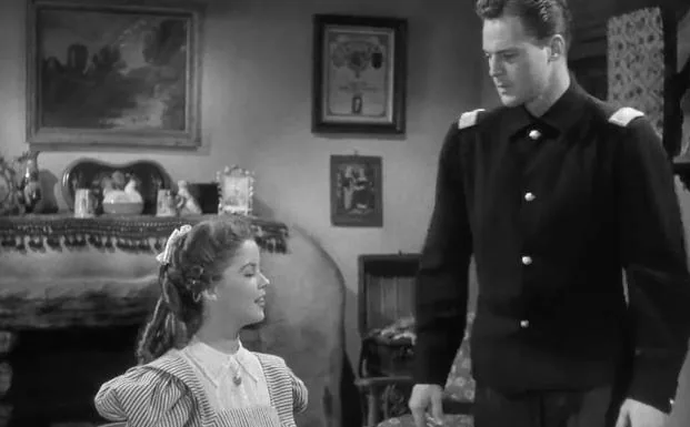 Shirley Temple en una escena de 'Fort Apache' (1948).