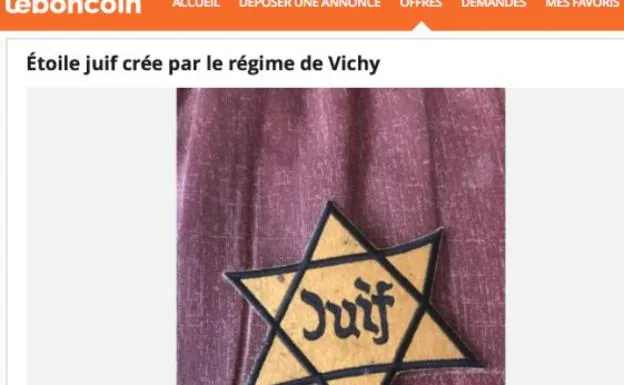 Una web de compraventa francesa pide disculpas por anunciar objetos nazis