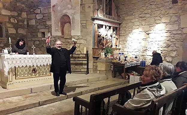 Milikua durante la puja celebrada ayer. 