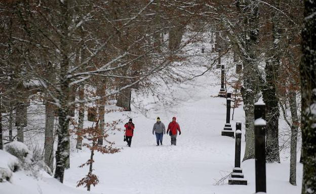 Nevada en Urkiola. 