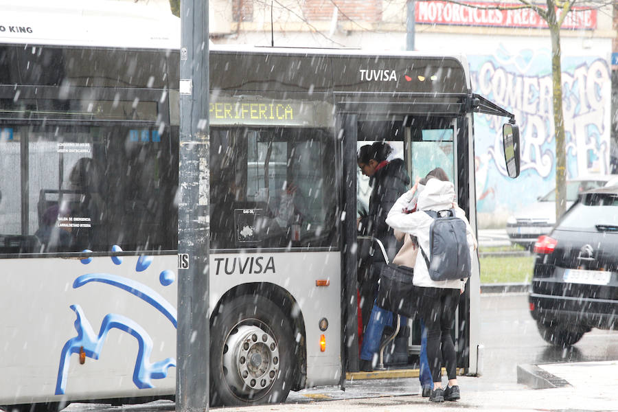 La nieve cubre de blanco el territorio alavés