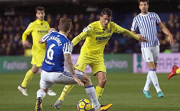 Martínez, en su úlrimo partido con la Real.