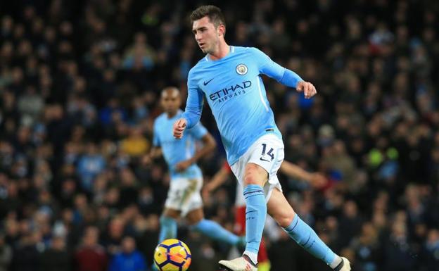 Laporte, en su debut con el City.