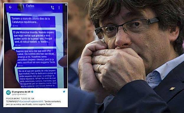 Se acabó, Puigdemont