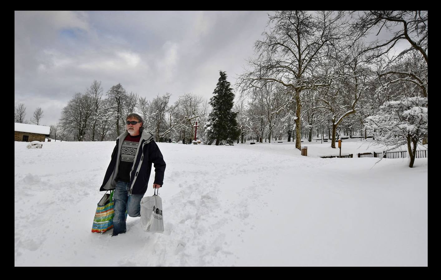 Fotos: frío y nieve en Euskadi