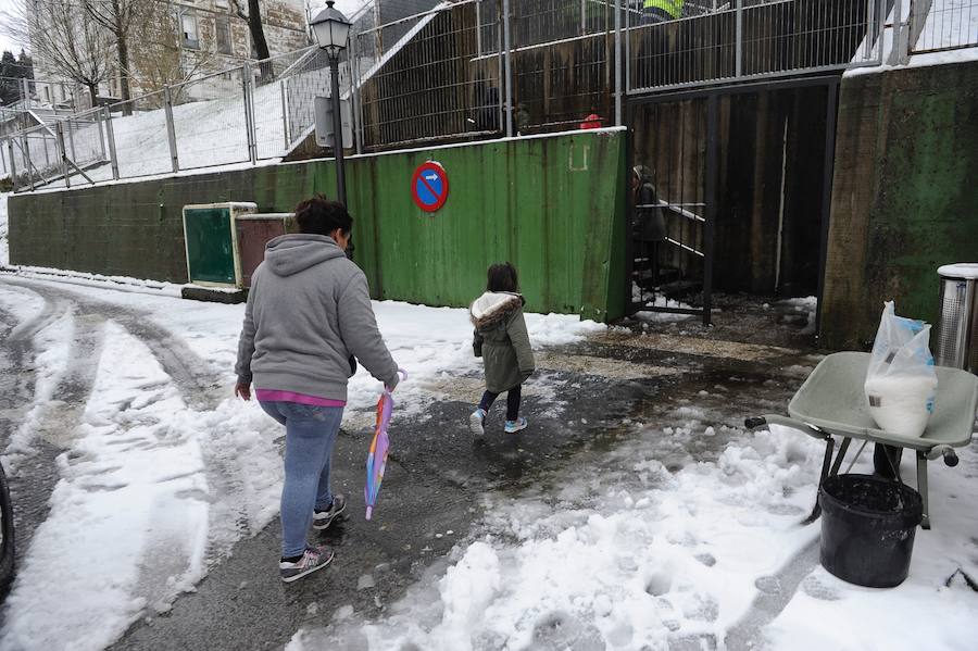 La Arboleda y Munitibar, cubiertos por la nieve