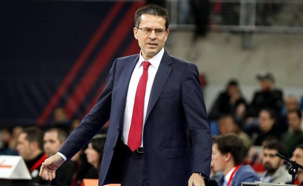 El entrenador del Baskonia, Pedro Martínez.