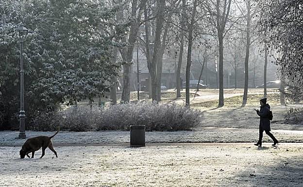El blanco bajo los pies marca tendencia esta mañana en Álava.