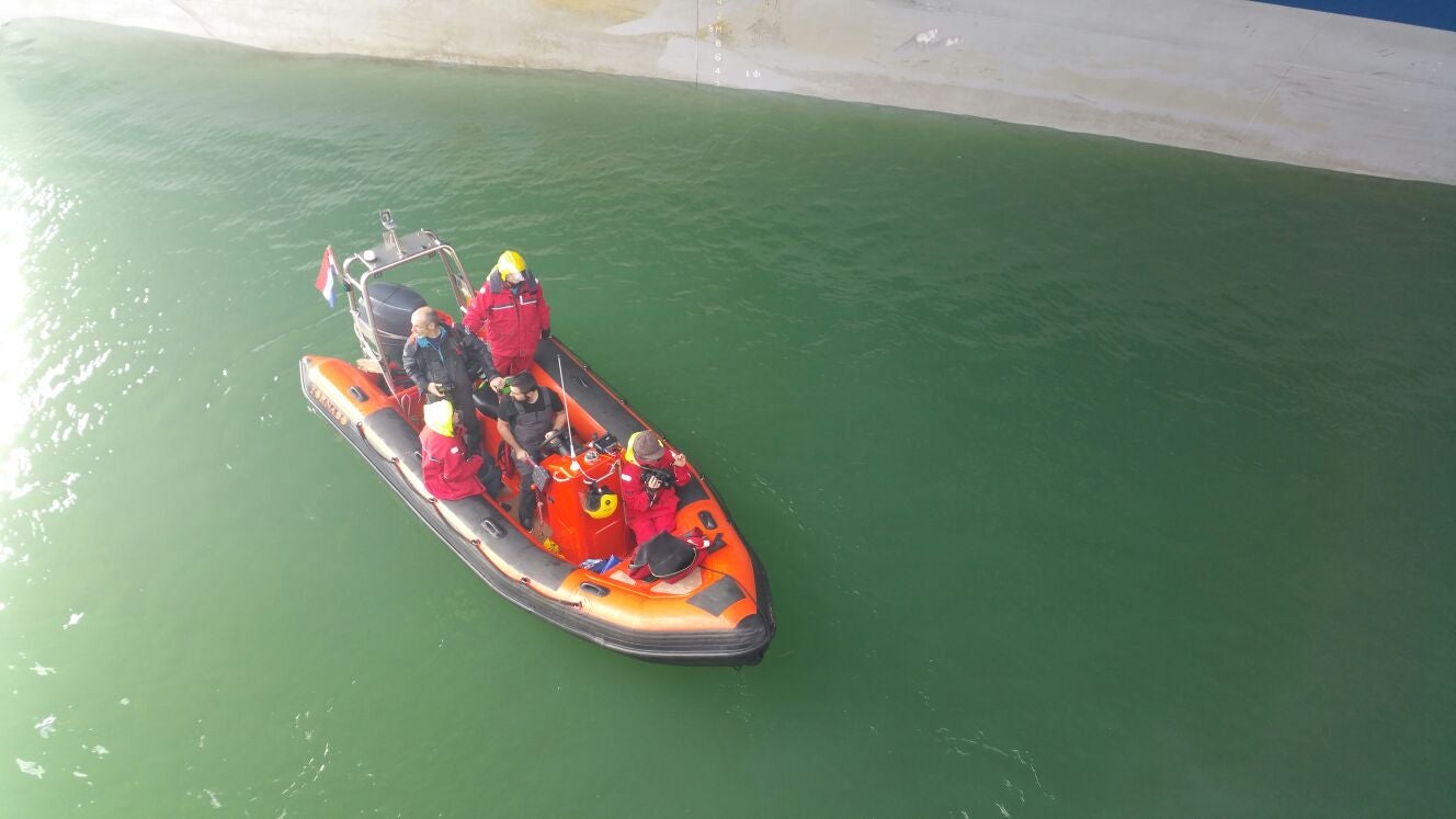 Protesta de Greenpeace en el Puerto de Bilbao