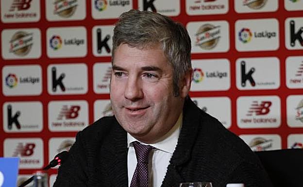 Urrutia, durante la comparecencia de este martes.