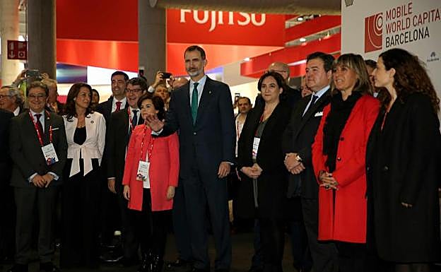 El Rey, a Colau: «Mi papel es defender la Constitución»