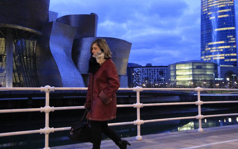 Bilbao ha registrado una mínima de -1º y el el monte Oiz se han alcanzado los -10º