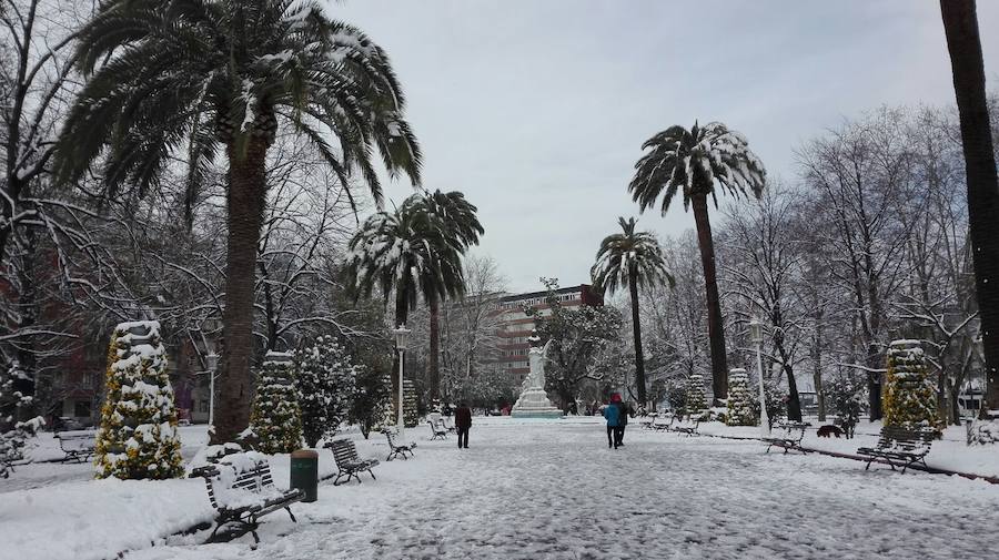 Las instantáneas captadas por los lectores de elcorreo.com de la nevada del 28 de febrero de 2018