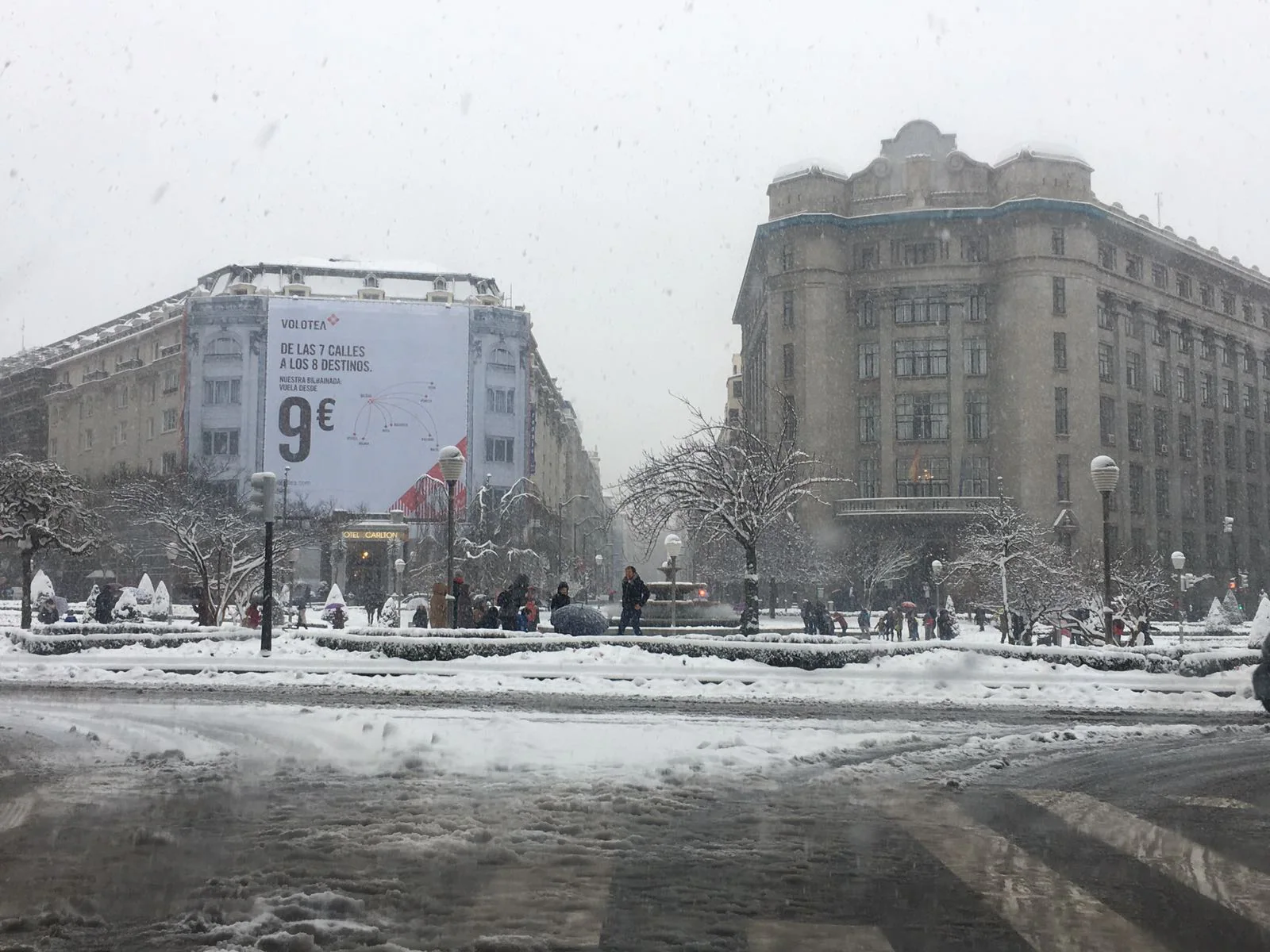 Fotos: Bilbao cubierto de nieve hoy 28 de febrero de 2018