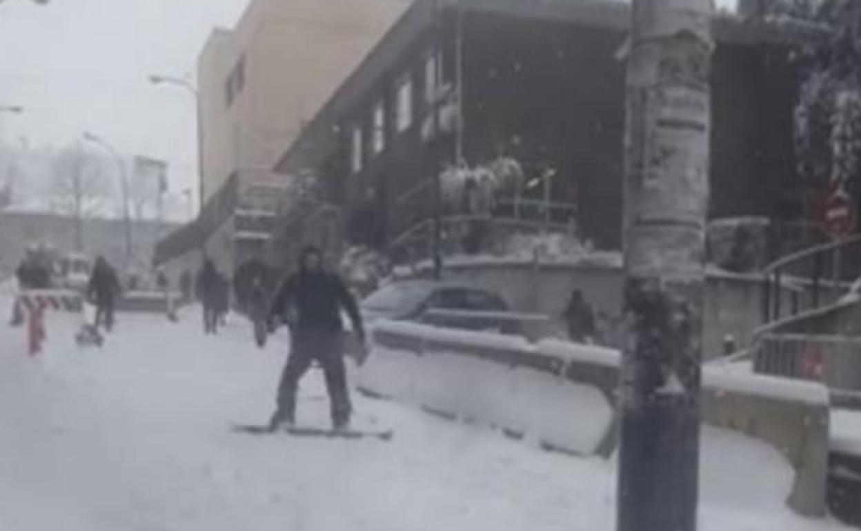 Los vídeos de la nevada en Bizkaia