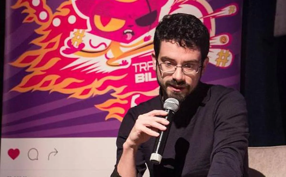 El director y guionista, Carlo Padial, durante la presentación de 'Algo muy gordo' (2017).
