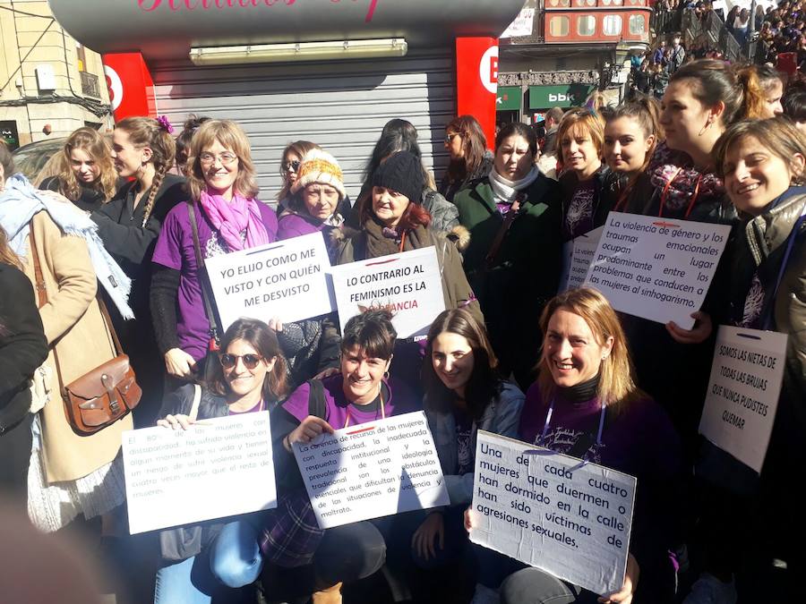 Las mejores fotos del Día Internacional de la Mujer 2018 en Bilbao y Bizkaia, con imágenes de las concentraciones y manifestaciones feministas.