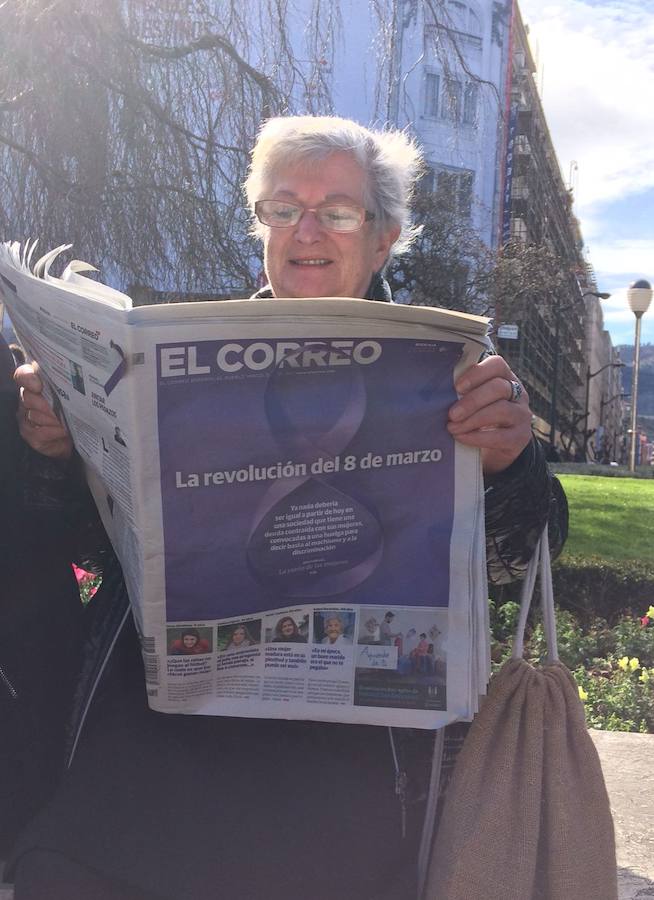 Las mejores fotos del Día Internacional de la Mujer 2018 en Bilbao y Bizkaia, con imágenes de las concentraciones y manifestaciones feministas.