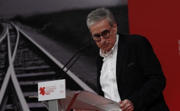 Ramón Jáuregui, durante el acto celebrado en Bilbao.