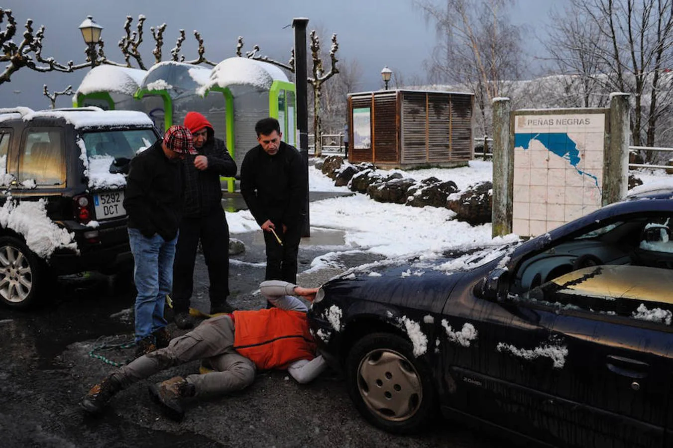 Fotos: Las imágenes del regreso de la nieve a Bizkaia