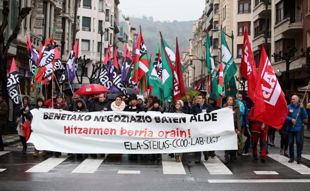 Imagen de la manifestación de Bilbao. 