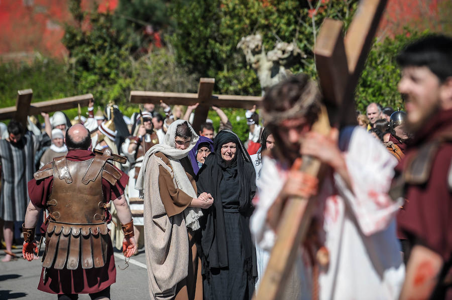 Fotos: El Vía Crucis de Arkotxa, en imágenes