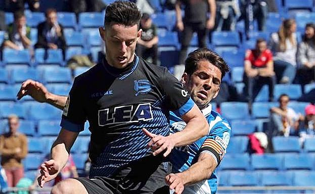 Burgui, en el regreso a la titularidad ante el Espanyol. 