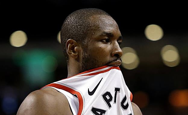 Serge Ibaka, durante el partido. 