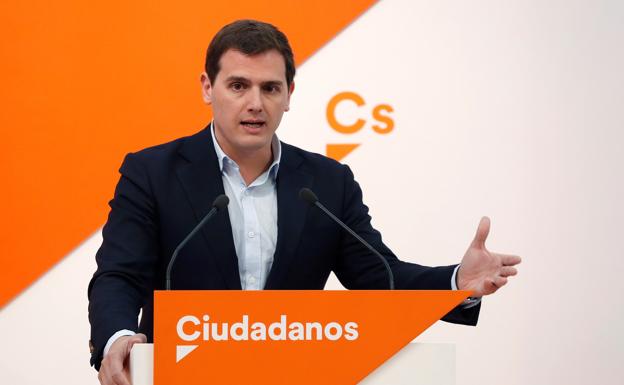 El presidente de Ciudadanos, Albert Rivera. 