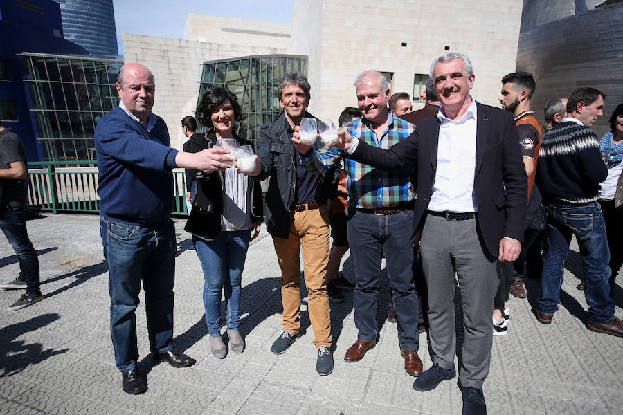 Bittor Oroz, Oihane Agirregoitia, Xabier Arruti, Josean Lastaola y Eduardo Aguinaco.