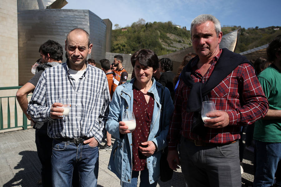 Jon Agirre, Idoia Zeberio y Félix Aras. 