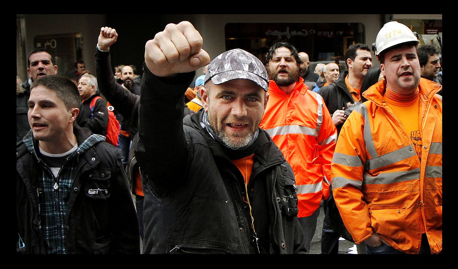 Fotos: Protesta en Bilbao de los trabajadores de Tubos Reunidos