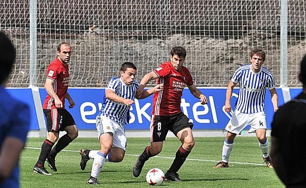 El partido en Zubieta fue uno de los más serios de toda la temporada en el Mirandés.