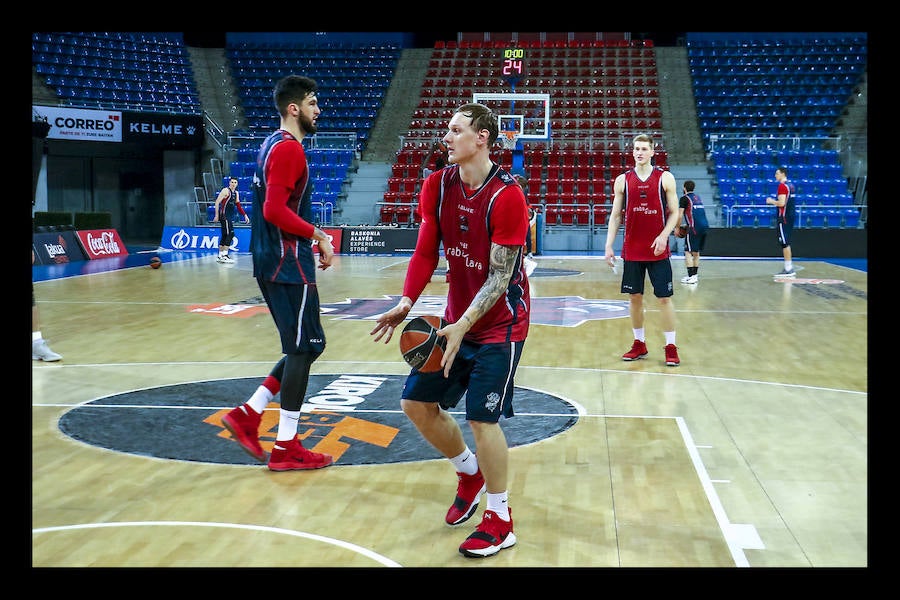 El equipo azulgrana prepara el tercer partido del 'play off' de Euroliga que se disputa este miércoles en Vitoria