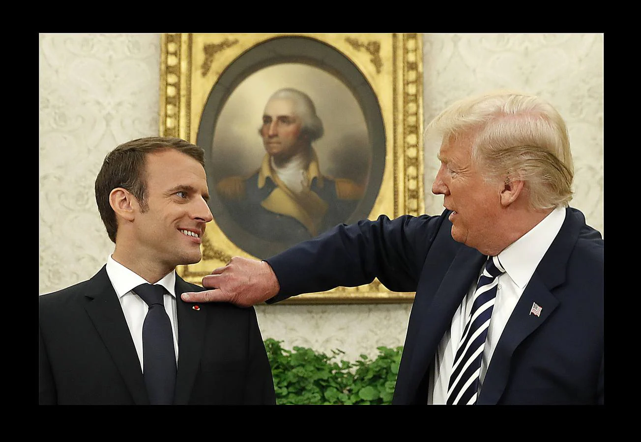 Las mejores imágenes de la primera visita de Estado del primer ministro francés de la era Trump