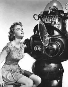 Imagen secundaria 2 - Anne Francis, Leslie Nieisen y Robby the Robot en 'Planeta prohibido' (1956).
